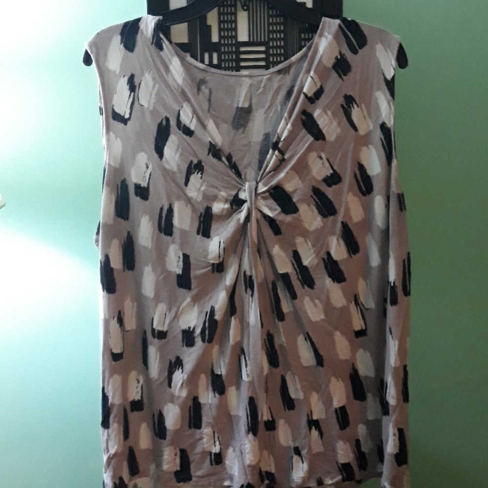 Kohls MultiColored-Block Blouse Size 18